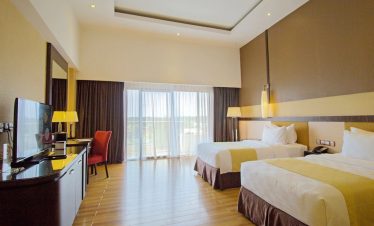 Luxurious rooms at Grand Lagoi Hotel paired with rounds at Ria Bintan and Laguna Golf courses