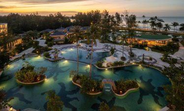 Golfers enjoying Laguna Golf Bintan as part of the Four Points weekday golf package