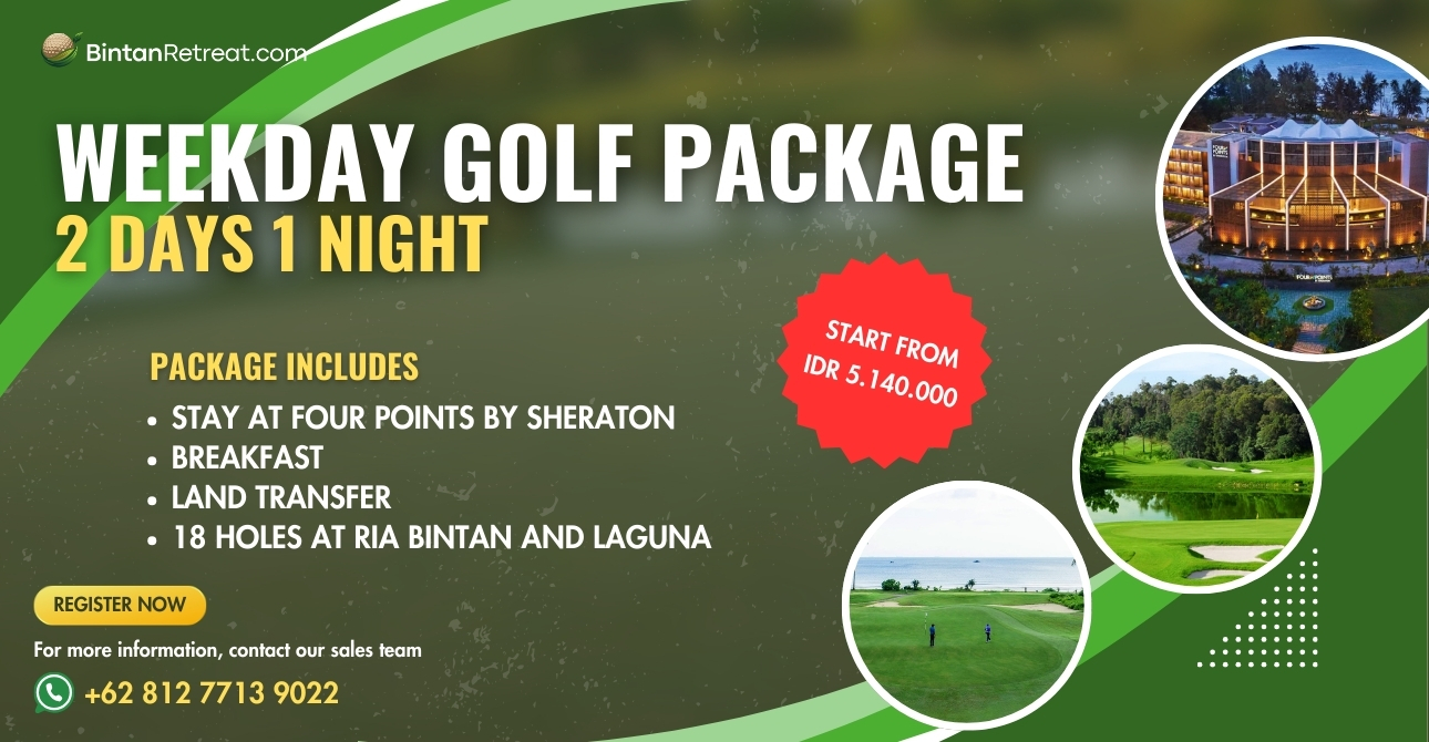 Premium golf course in Bintan with special weekday package and stunning ocean view – 2025