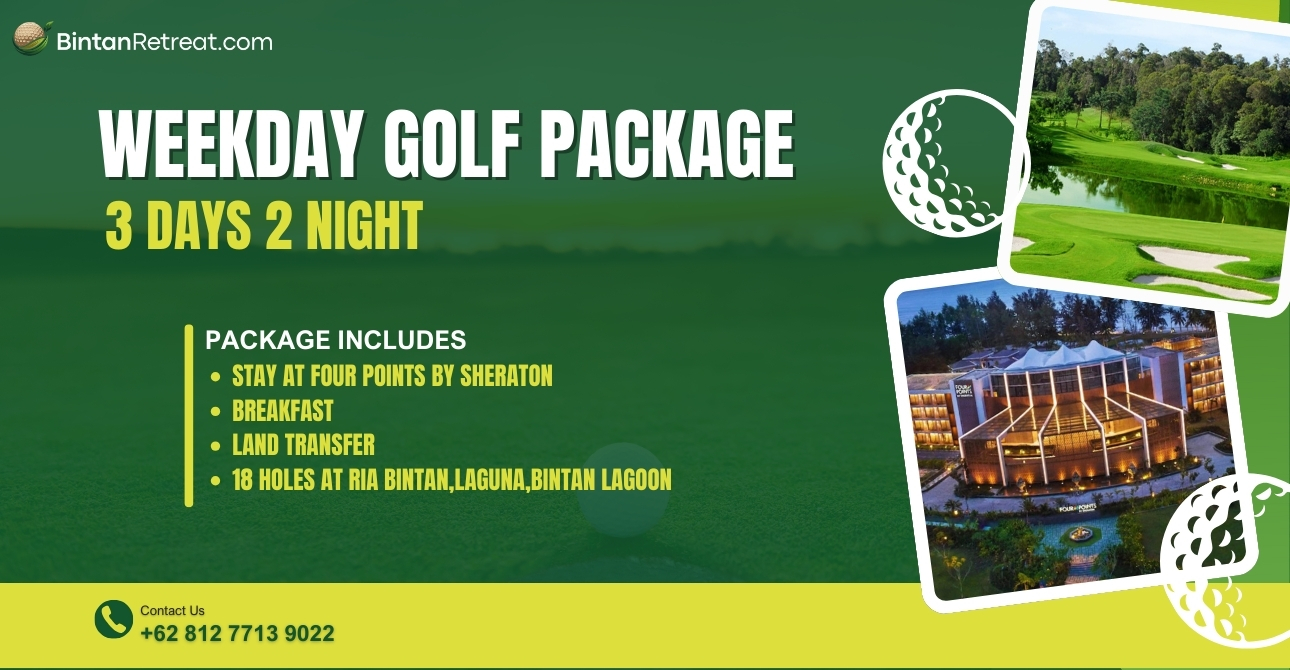 Scenic fairway in Bintan with exclusive weekday golf deals 2025