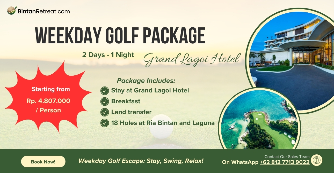 Scenic golf course in Bintan with weekday special package 2025