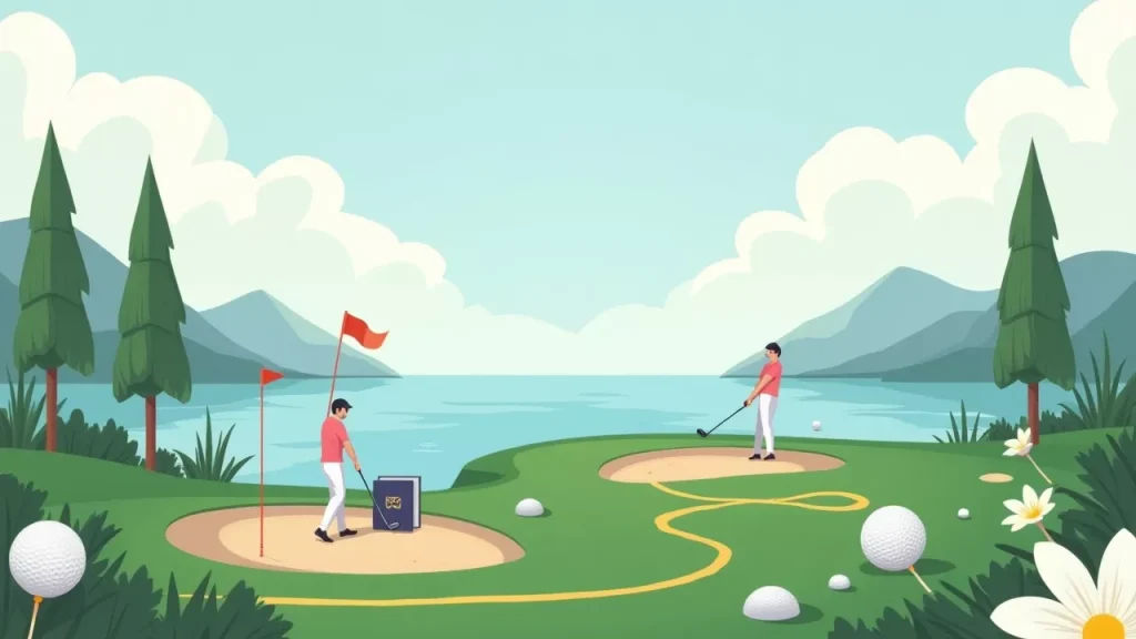 Bintan golf package from Singapore with scenic golf course and travel route

